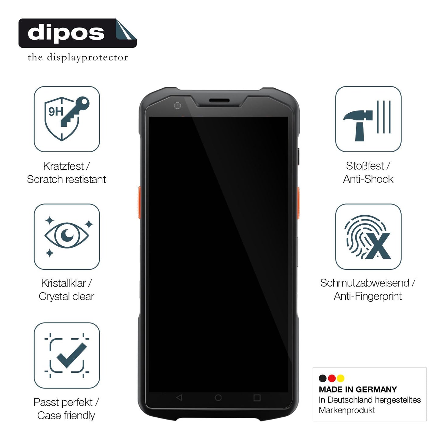 2x Screen Protector for sunmi L2H Flexible Glass 9H dipos