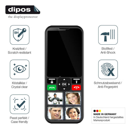 2x Screen Protector for Geemarc CL8000 Flexible Glass 9H dipos