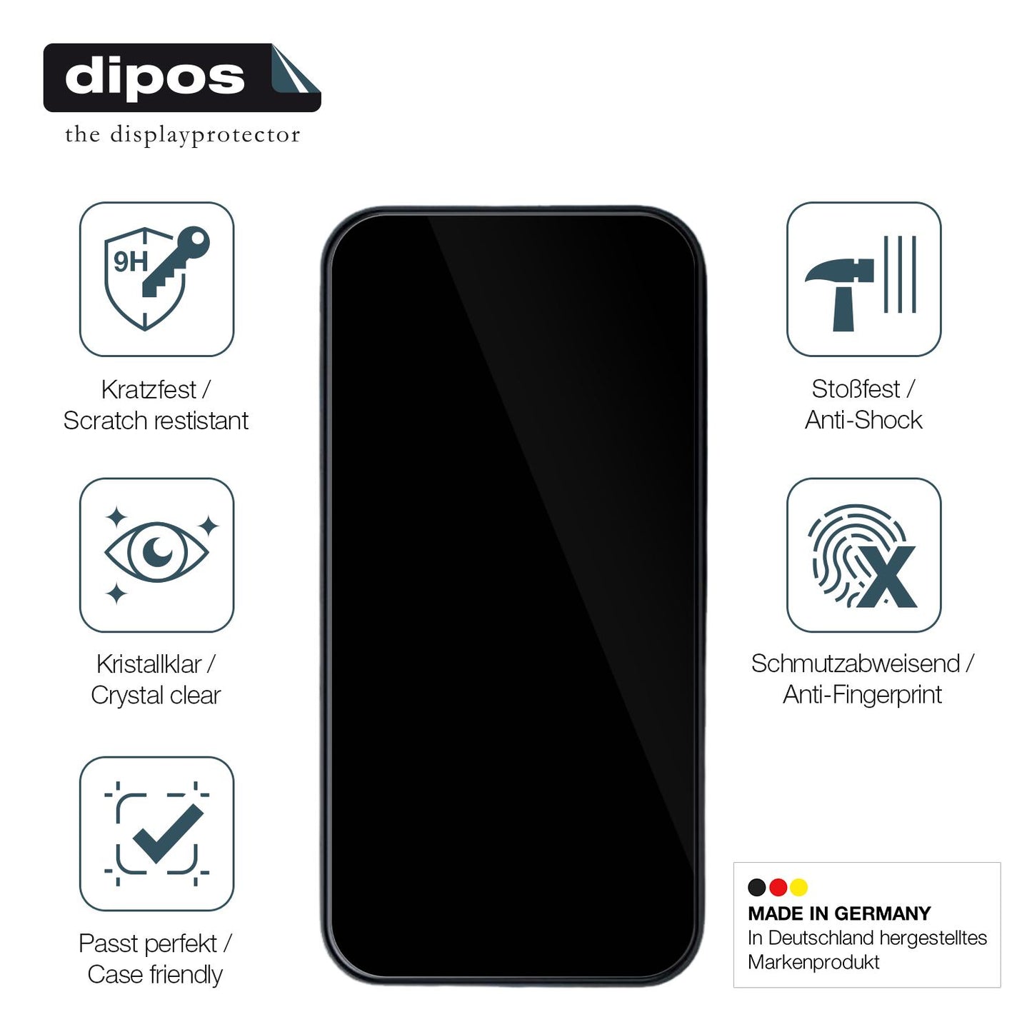 2x Screen Protector for Volam JM5AMVL 6.25 Zoll Flexible Glass 9H dipos