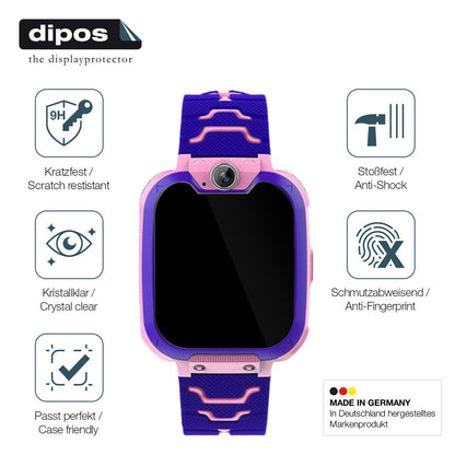 2x Screen Protector for Kesasohe Smartwatch Kinder Flexible Glass 9H dipos
