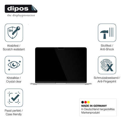 2x Screen Protector for Apple MacBook Air 15 Zoll M4 2025 Flexible Glass 9H