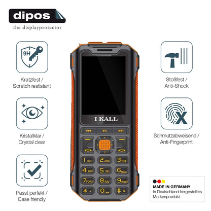 2x 9H Schutzfolie für I Kall K99 Pro Rugged Panzerfolie