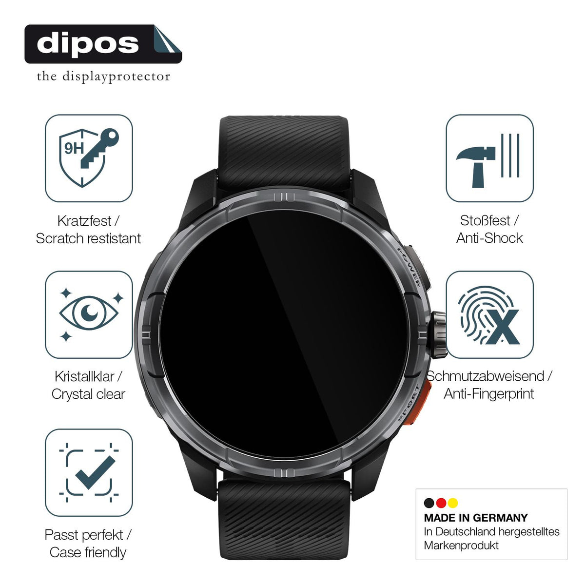 2x Screen Protector for Haylou Solar Ultra Flexible Glass 9H dipos