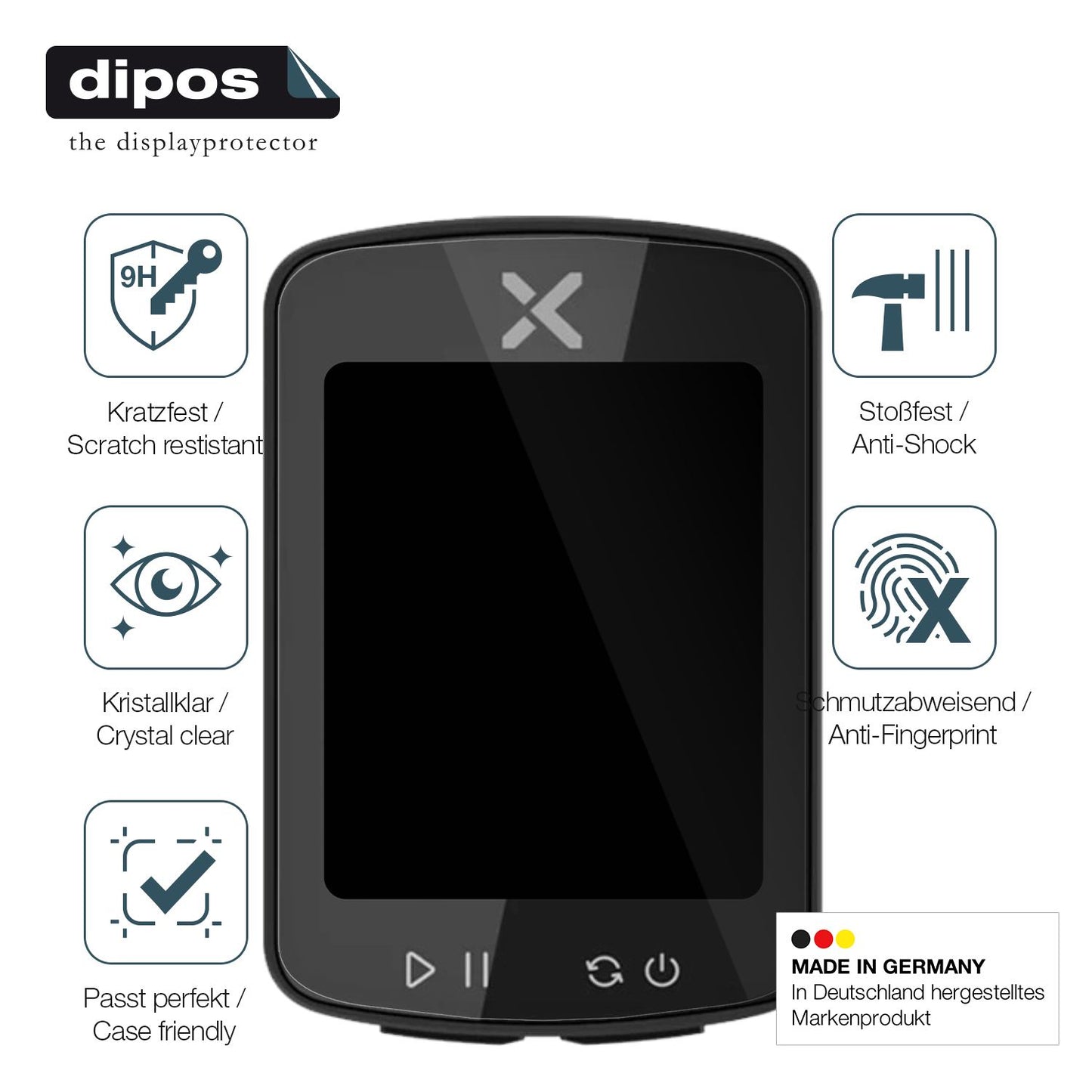 2x Screen Protector for Xoss Gen 2 Flexible Glass 9H dipos