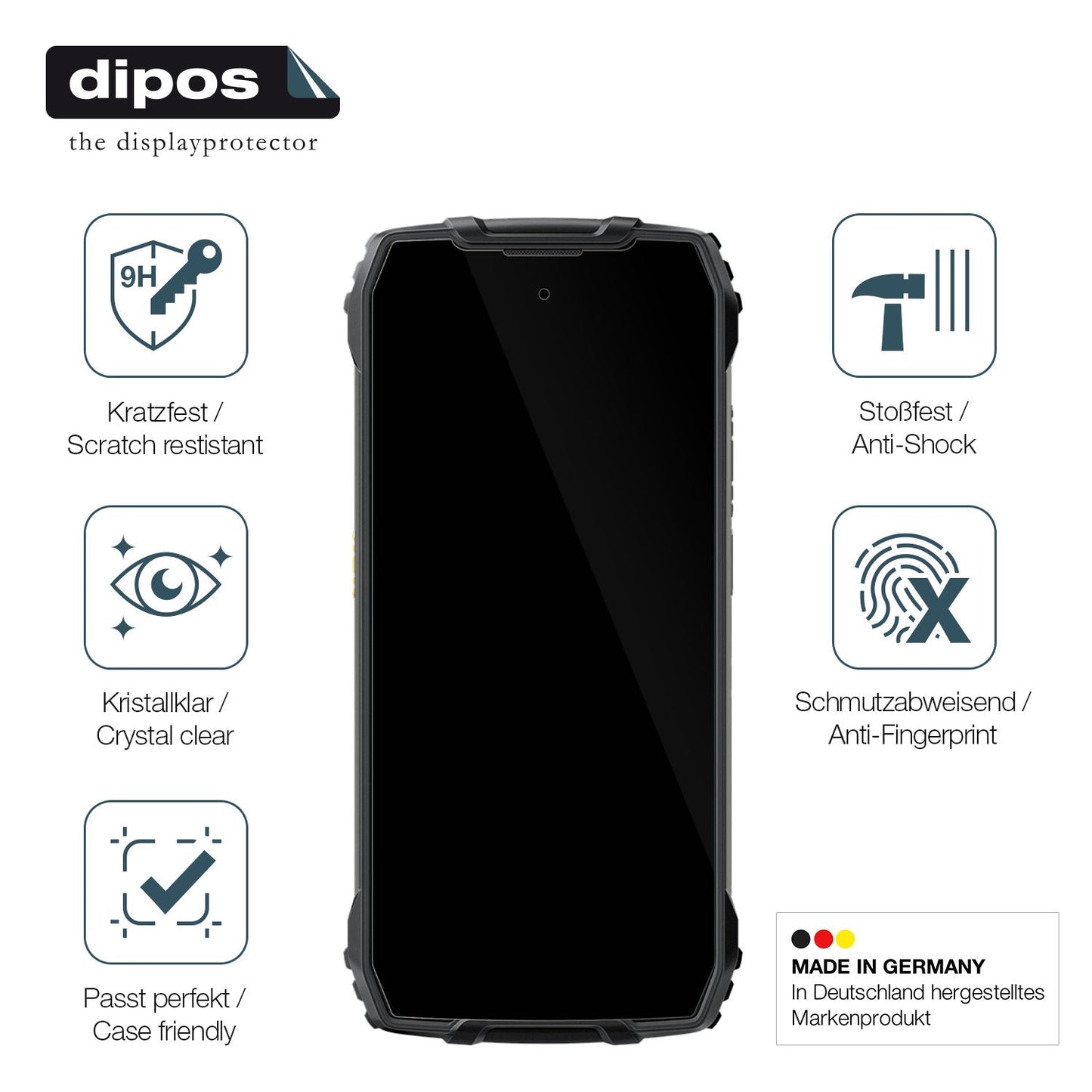 2x Screen Protector for Blackview Xplore 1 Flexible Glass 9H dipos