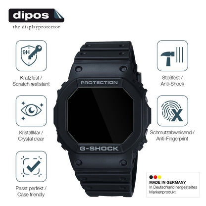 2x 9H Schutzfolie für Casio G-Shock DW-5000U Panzerfolie