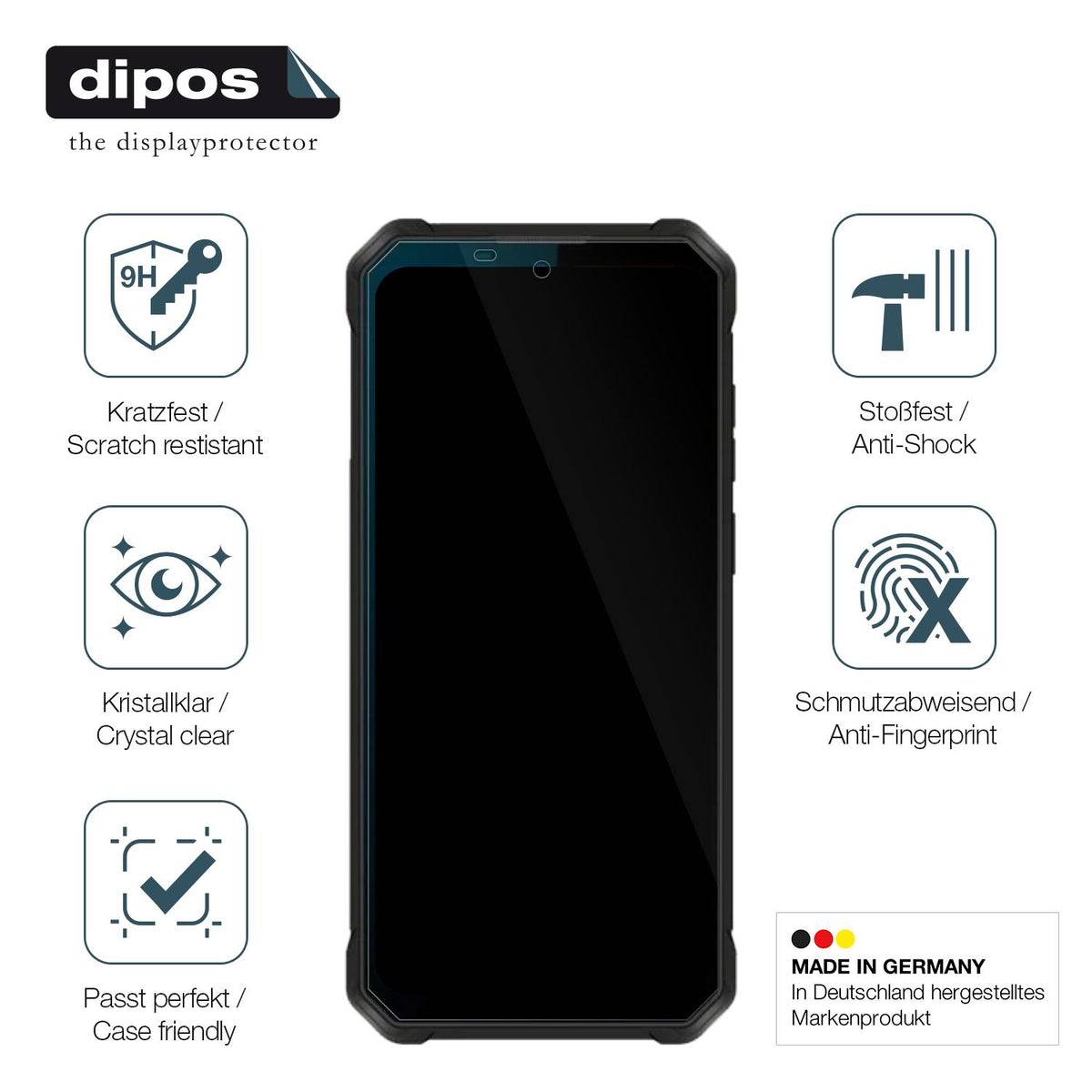 2x Screen Protector for Oukitel WP53 Pro Flexible Glass 9H dipos