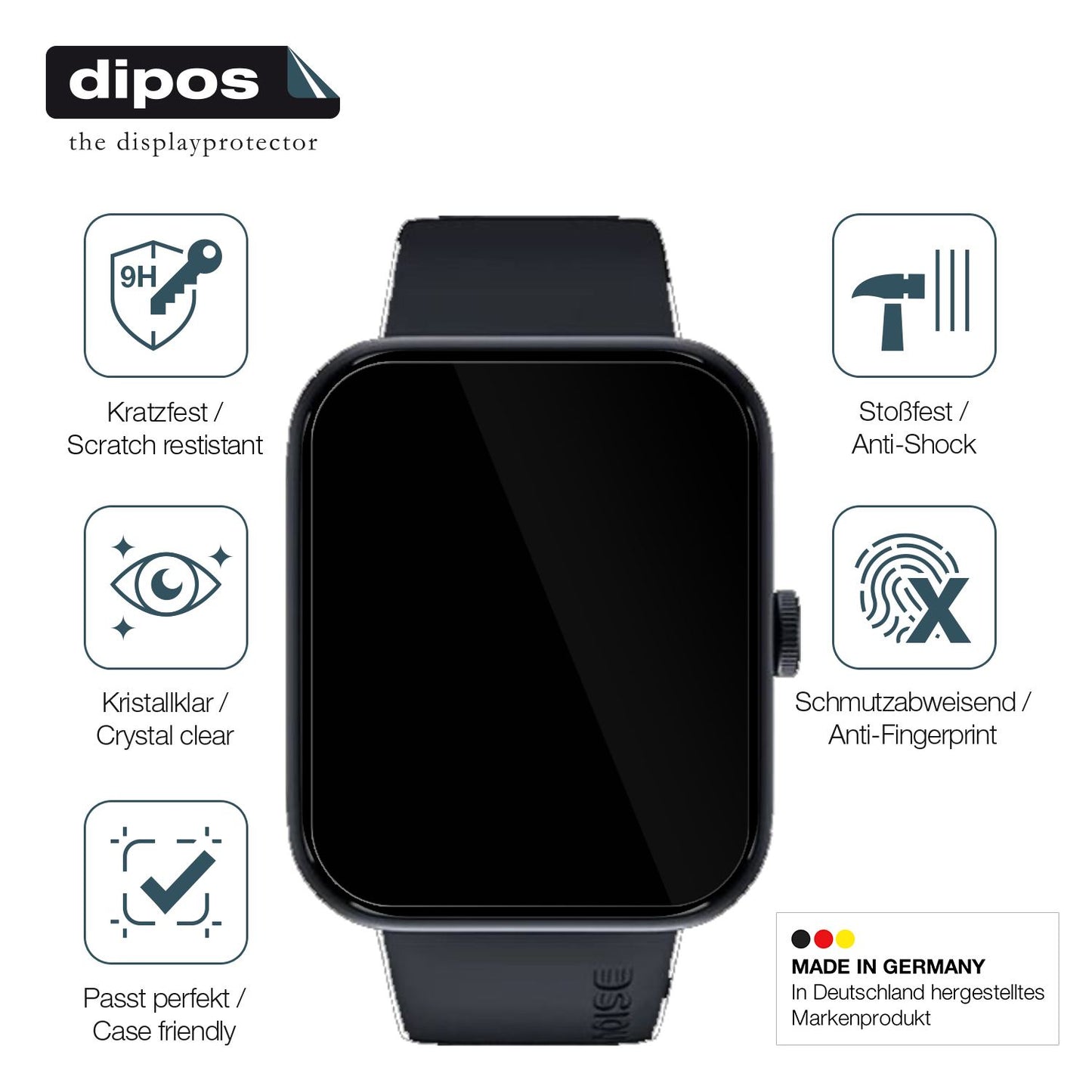 Displayschutz hergestellt in Deutschland, höchste Qualität made in Germany