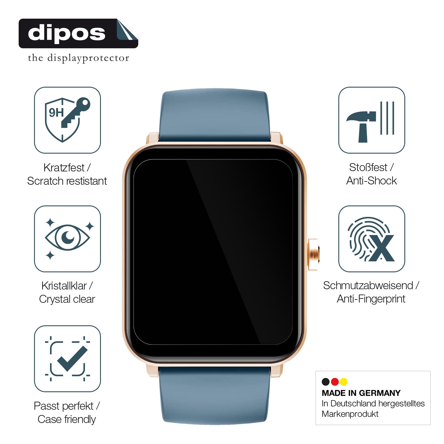 Displayschutz hergestellt in Deutschland, höchste Qualität made in Germany