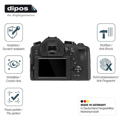 2x Screen Protector for Leica V-Lux Typ 114 Flexible Glass 9H dipos