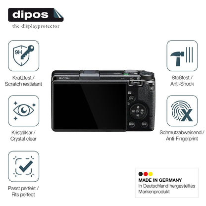 2x Screen Protector for RICOH GR IIIx HDF Flexible Glass 9H dipos