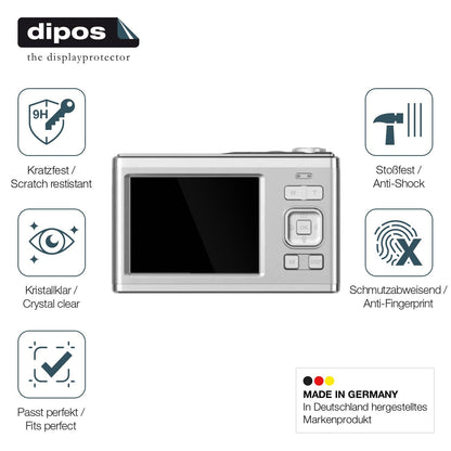 2x Screen Protector for Agfa Photo Realishot DC9200 Flexible Glass 9H dipos