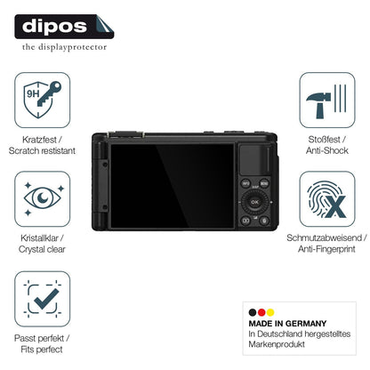 2x Screen Protector for Yashica City 200 Flexible Glass 9H dipos