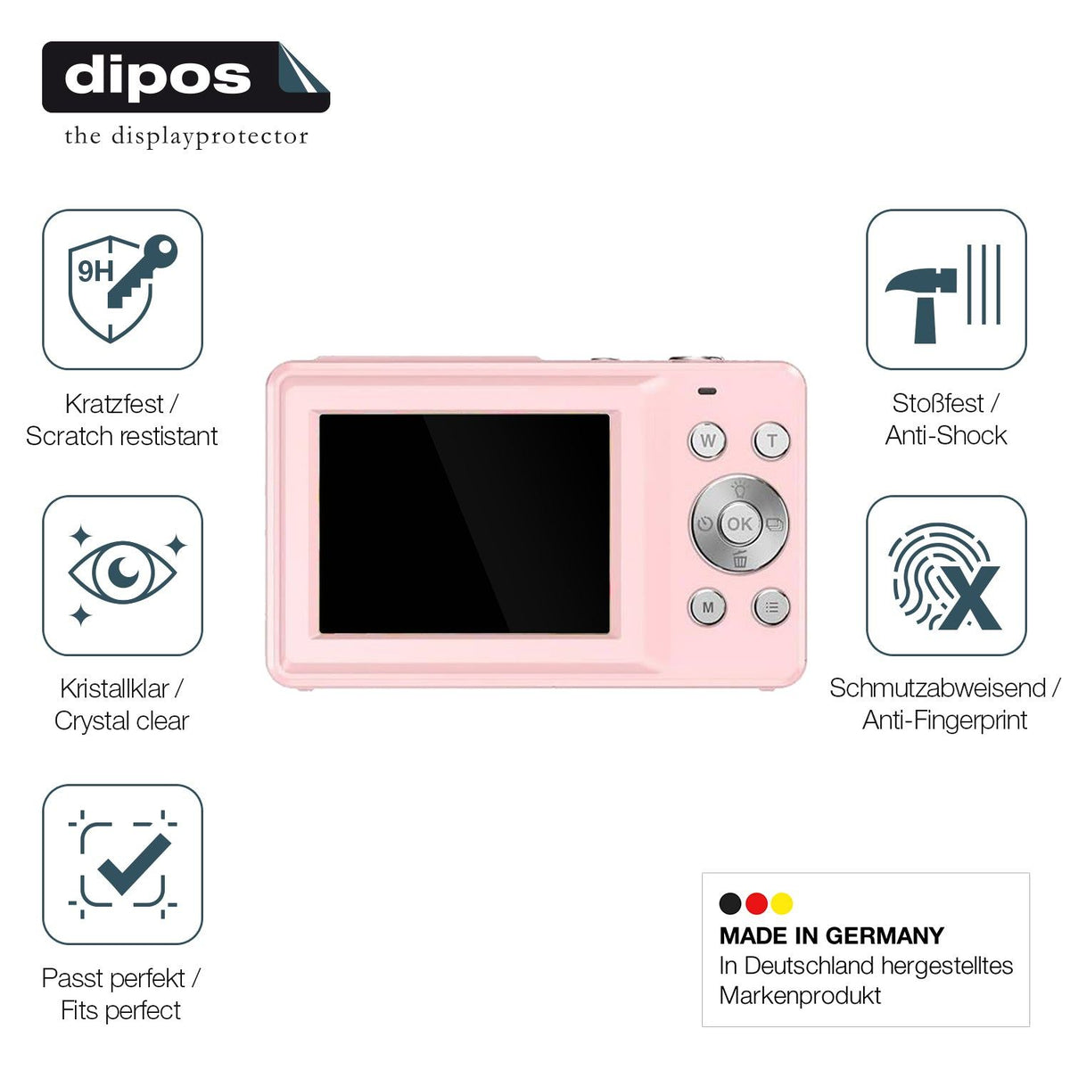 2x Screen Protector for Nicamery DC403 Flexible Glass 9H dipos