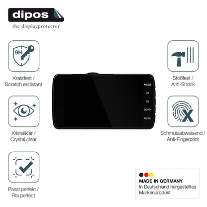 2x Screen Protector for WeBeqer K20S Pro Dashcam Flexible Glass 9H dipos