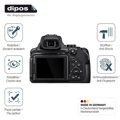2x Screen Protector for Nikon Coolpix P1100 Flexible Glass 9H dipos