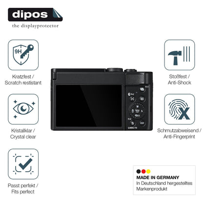 2x Screen Protector for Panasonic Lumix DC-TZ99E Flexible Glass 9H dipos