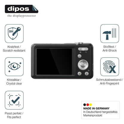 2x Screen Protector for Panasonic Lumix DMC-FS28 Flexible Glass 9H dipos
