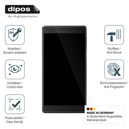 dipos 2x 9H Clear Screen Protector for Lenovo Tab 4 7 TB-7504X