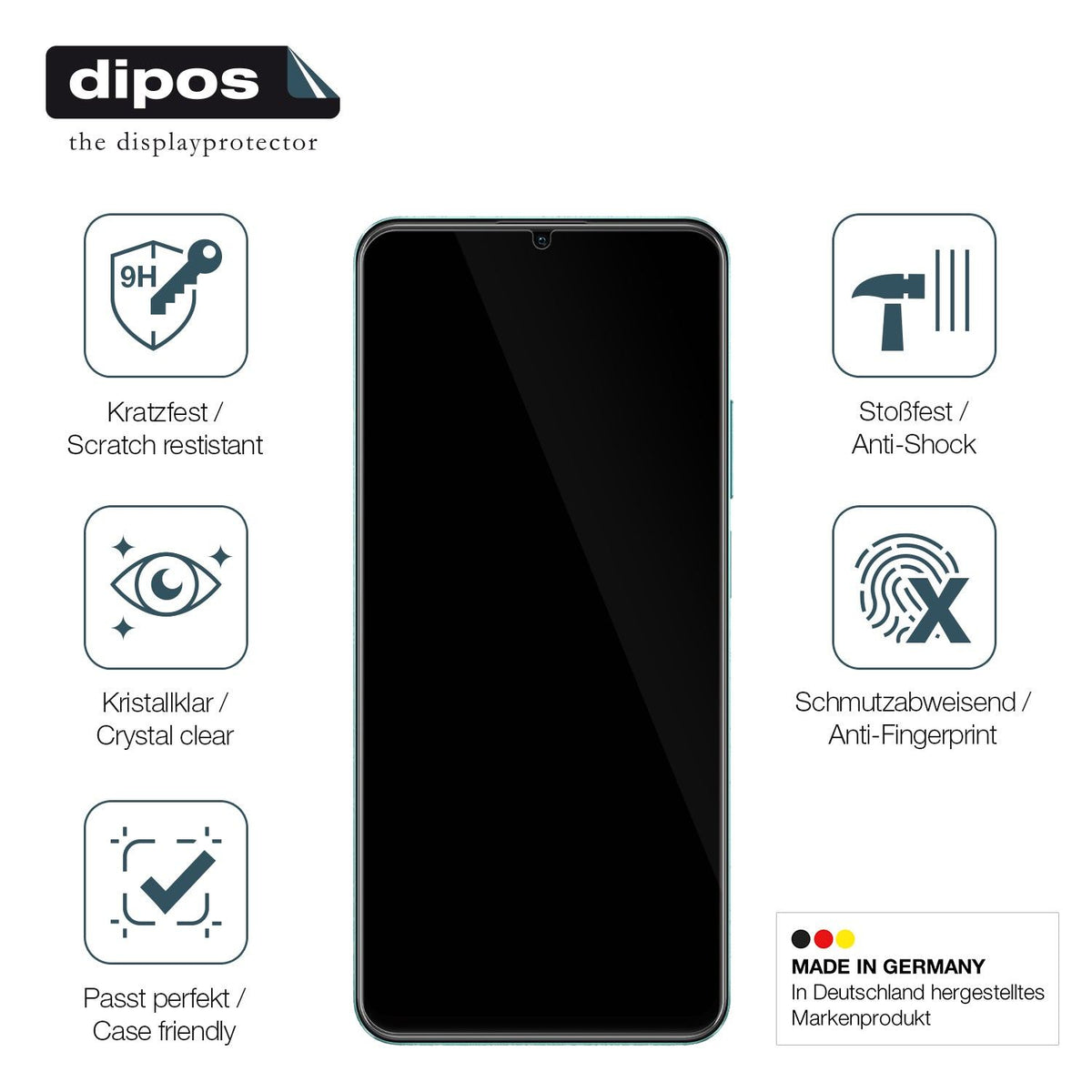 2x Screen Protector for Realme C51 Flexible Glass 9H dipos