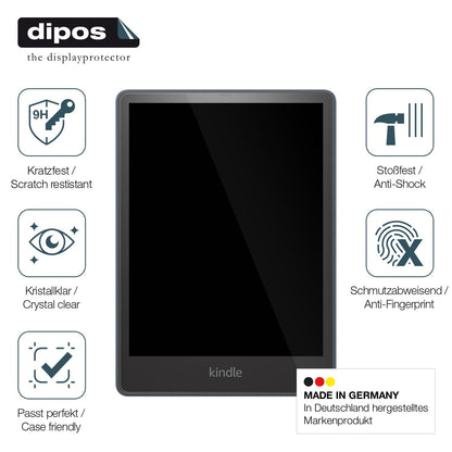 dipos 2x 9H Protector for Amazon Kindle Paperwhite Sign. Edit. 11.Gen