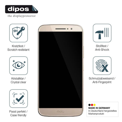 2x Screen Protector for Motorola Moto M CXT 1663 Flexible Glass 9H dipos