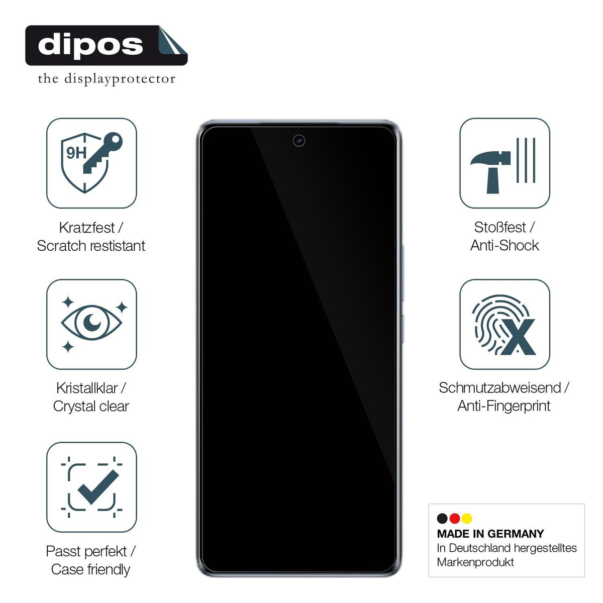 2x Screen Protector for Vivo S18 Pro Flexible Glass 9H dipos