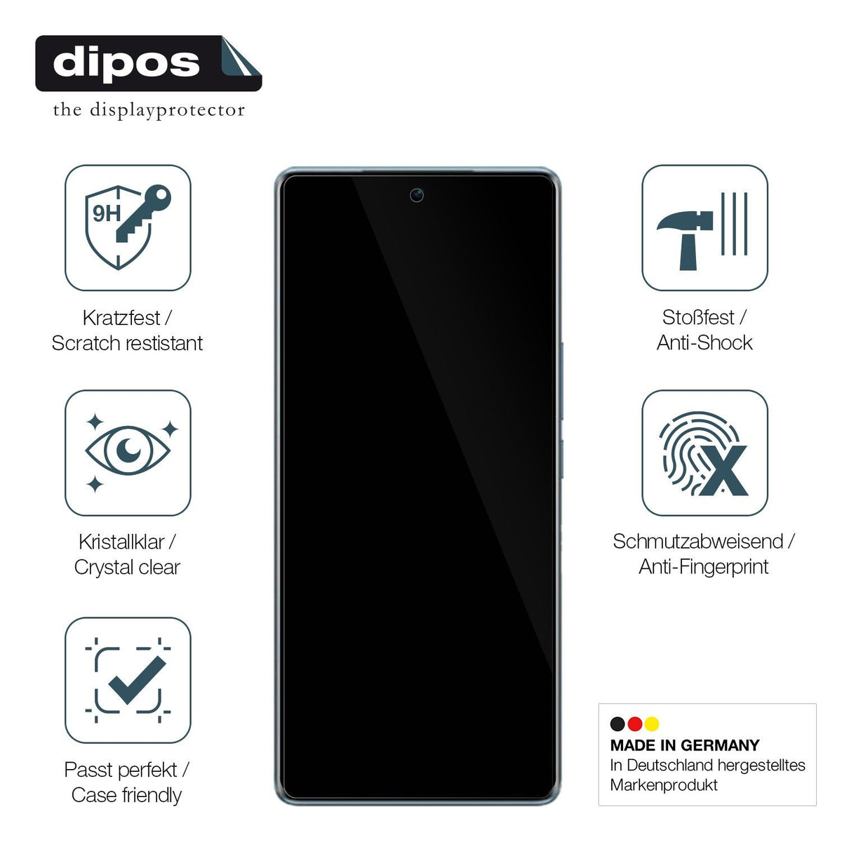 2x Screen Protector for Vivo V29 Pro Flexible Glass 9H dipos