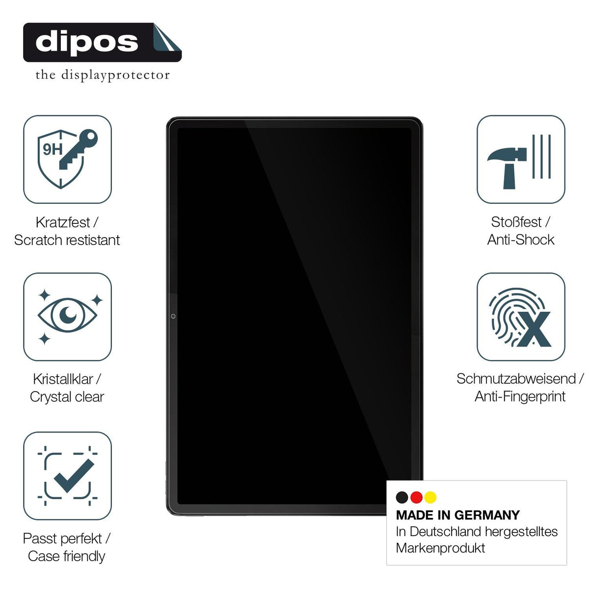 dipos 2x 9H Clear Screen Protector for Lenovo Tab P12