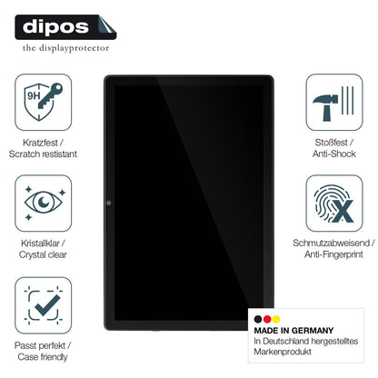 dipos 2x 9H Clear Screen Protector for Okaysea 10.1 Zoll MB1001