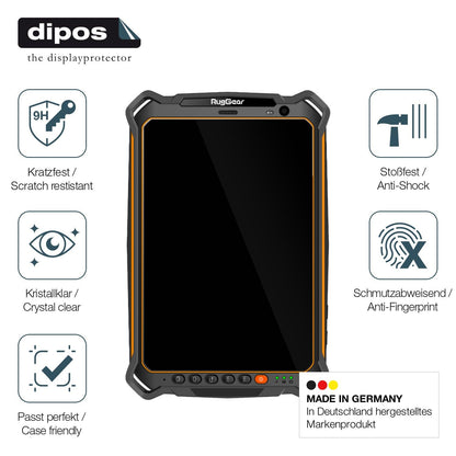 2x 9H Clear Screen Protector for RugGear RG930i – Shatterproof, Crystal Clear | dipos