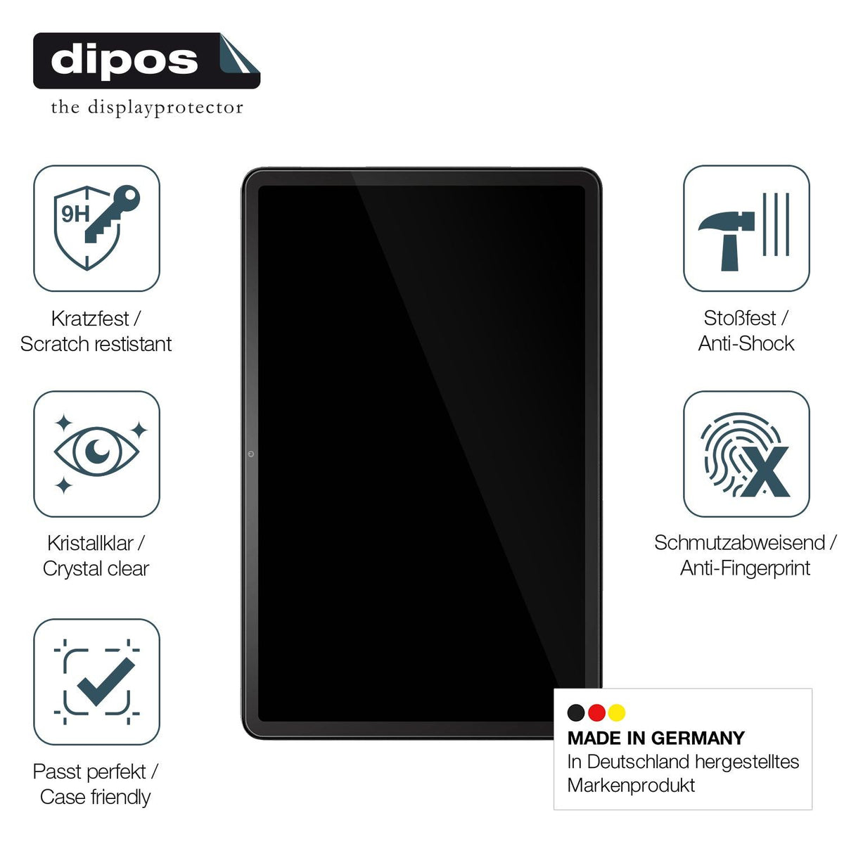 dipos 2x 9H Clear Screen Protector for Amazon Fire Max 11