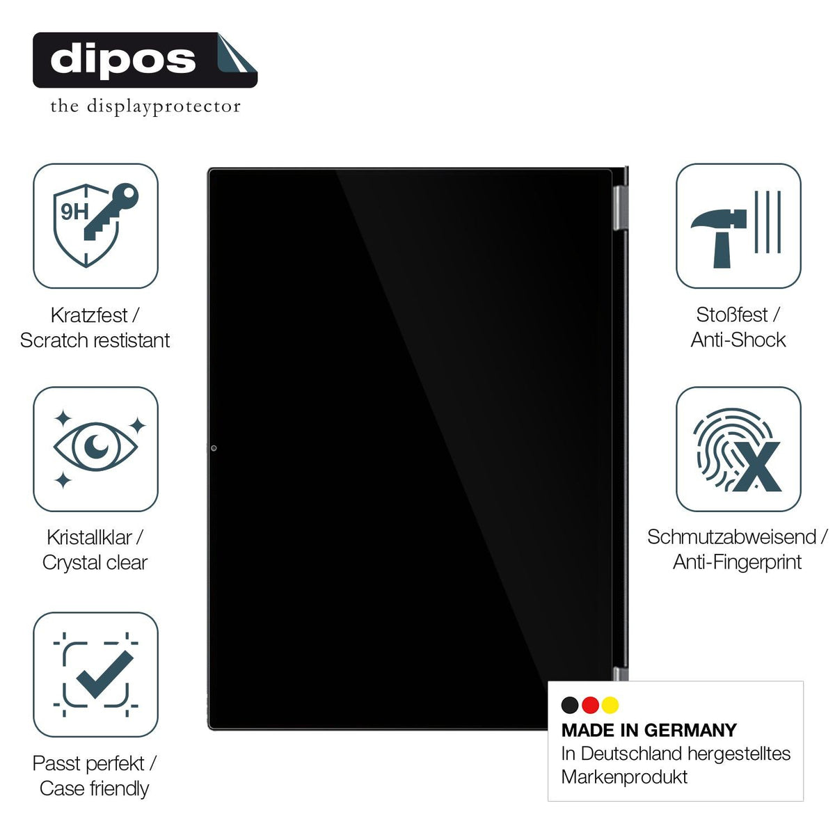 dipos 2x 9H Clear Screen Protector for Chuwi FreeBook 13,5 Zoll