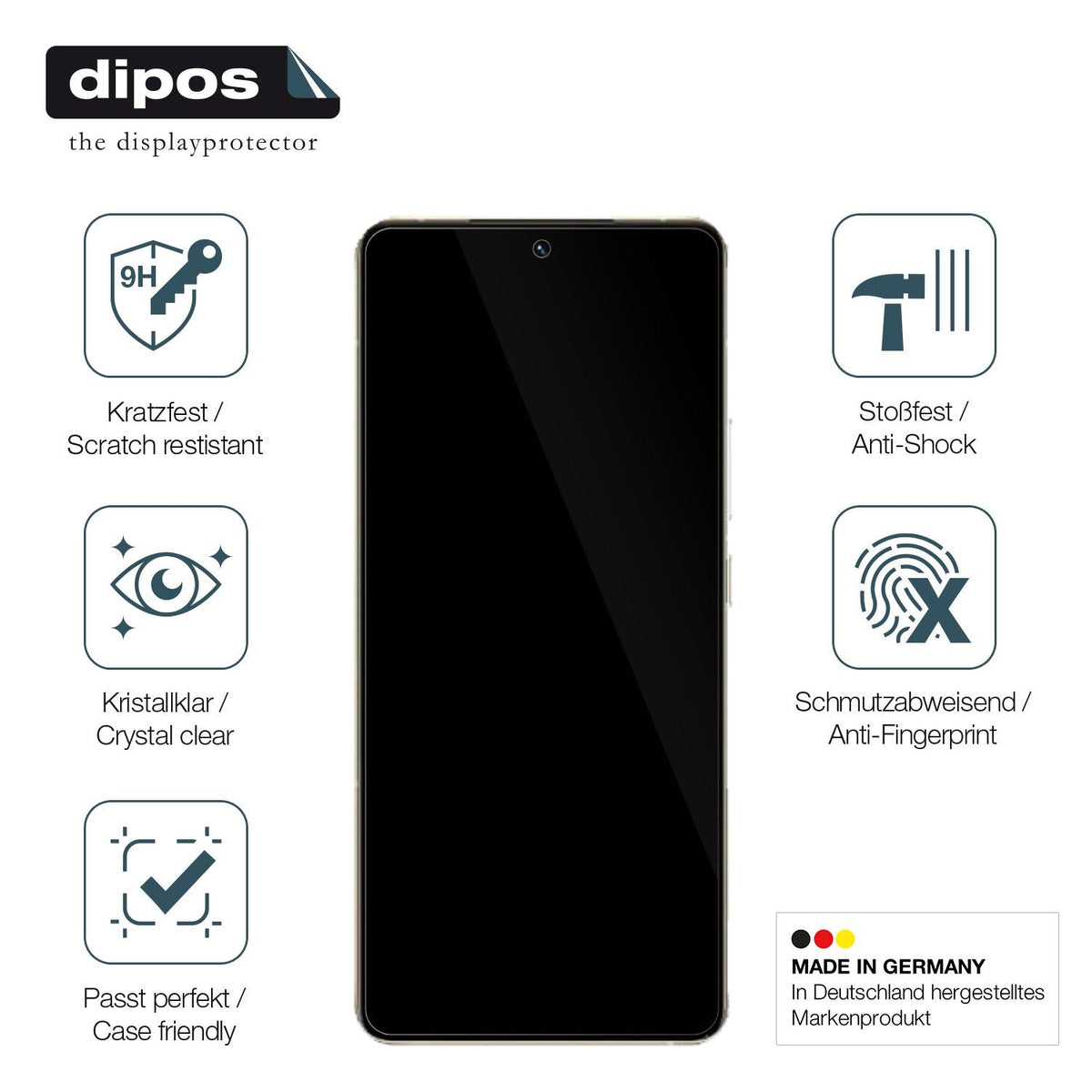 2x Screen Protector for VIVO S16 Flexible Glass 9H dipos