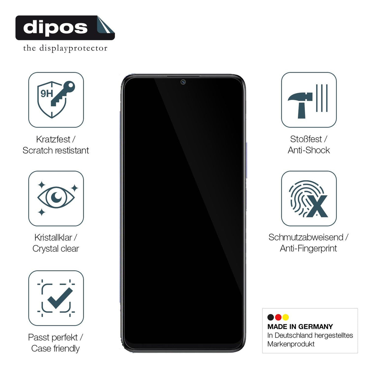 9H Clear Screen Protector for TCL 40 SE – Shatterproof, Crystal Clear | dipos