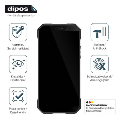2x Screen Protector for Doogee S61 Pro Flexible Glass 9H dipos