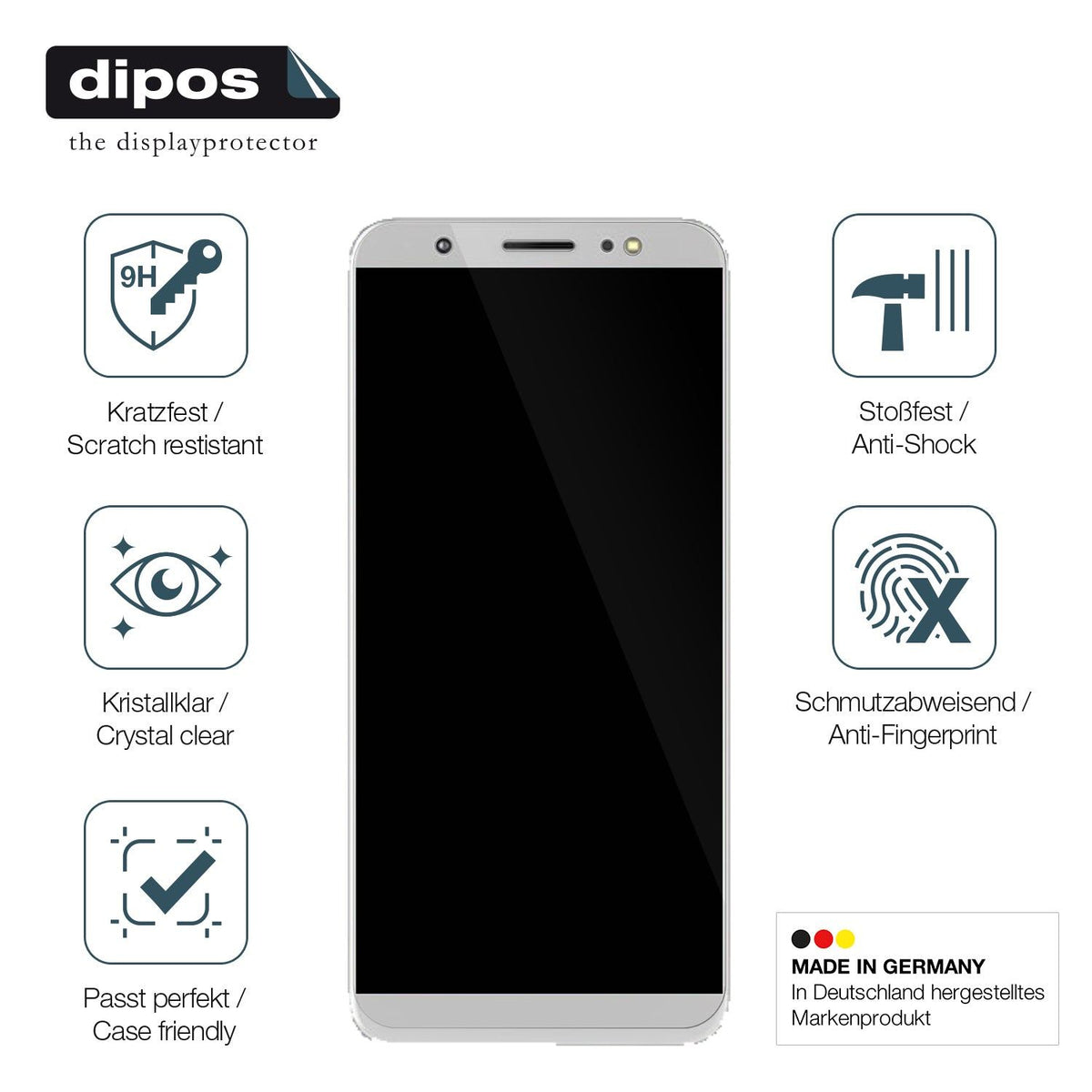2x Screen Protector for Tecno Camon I Flexible Glass 9H dipos