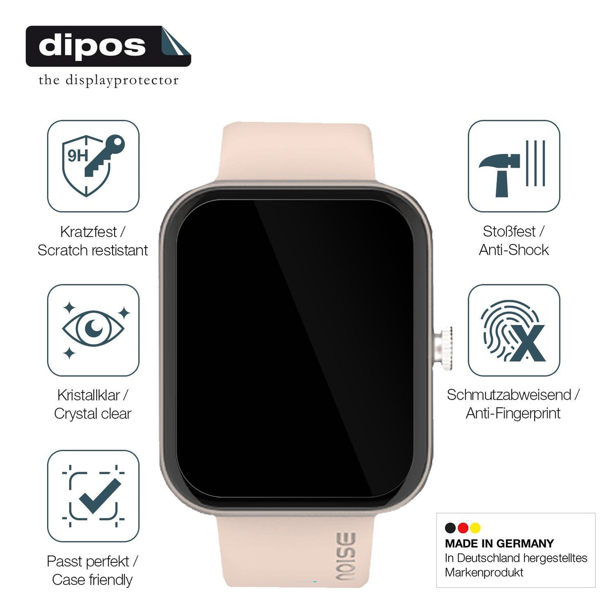2x Screen Protector for Noise Colorfit Pulse Grand Flexible Glass 9H dipos
