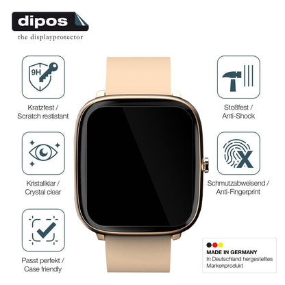 2x Screen Protector for Noise Colorfit Qube O2 Flexible Glass 9H dipos