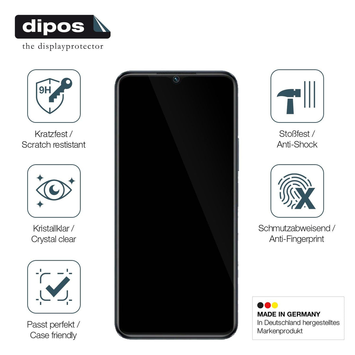 2x Screen Protector for Vivo iQOO Z6 5G Flexible Glass 9H dipos