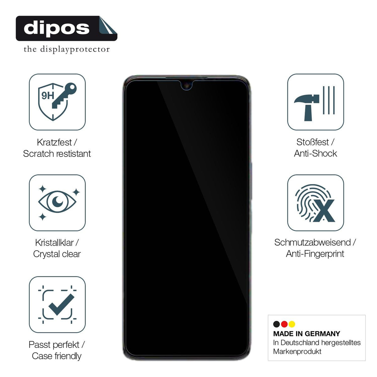 2x Screen Protector for TCL 30 5G Flexible Glass 9H dipos