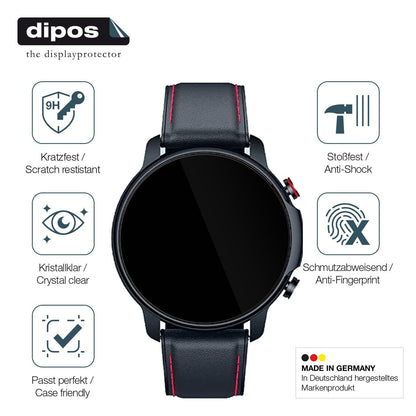 2x Screen Protector for Motsfit  1,32 inch Smartwatch Flexible Glass 9H dipos