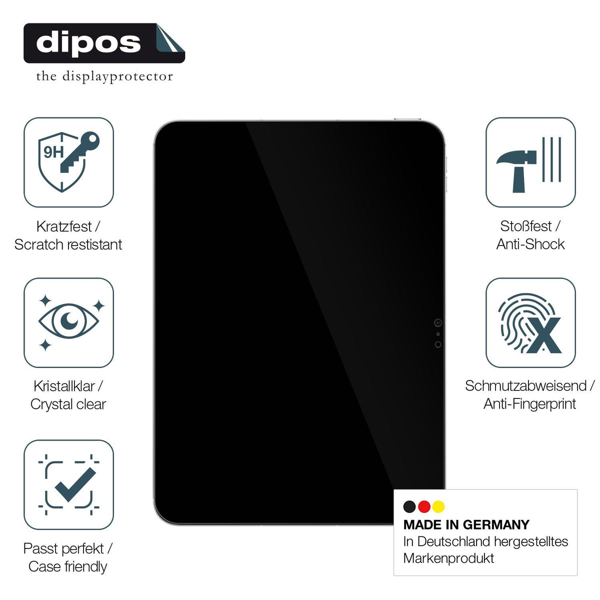 2x Screen Protector for Apple iPad 10th Generation 10.9 2022 Flexible Glass 9H