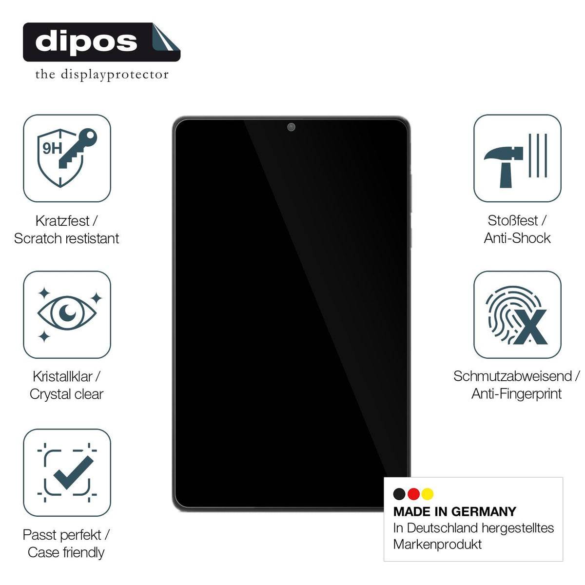 2x Screen Protector for Lenovo Tab M8 (4 Gen) Flexible Glass 9H dipos