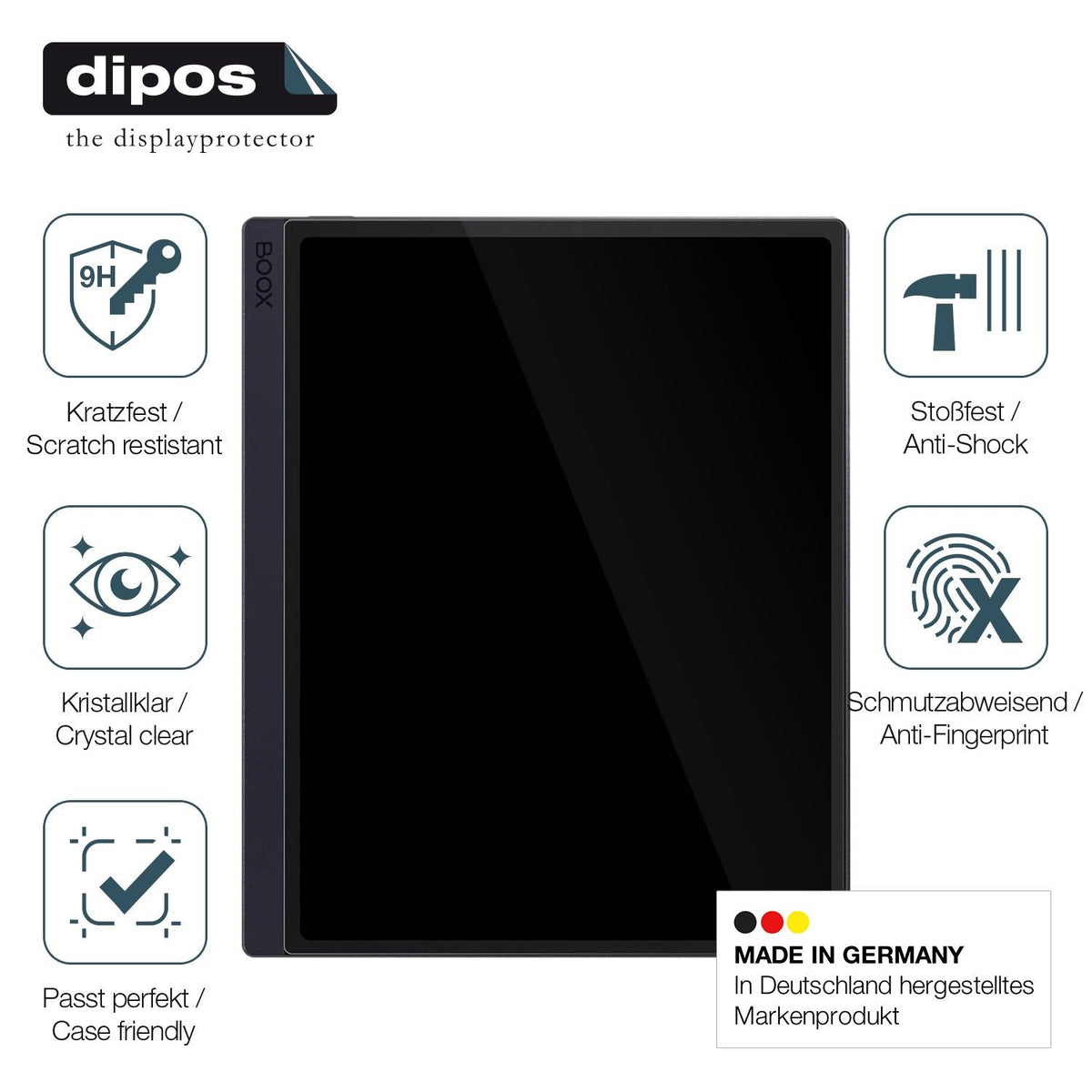 2x Screen Protector for Boox GO 10.3 ePaper Flexible Glass 9H dipos