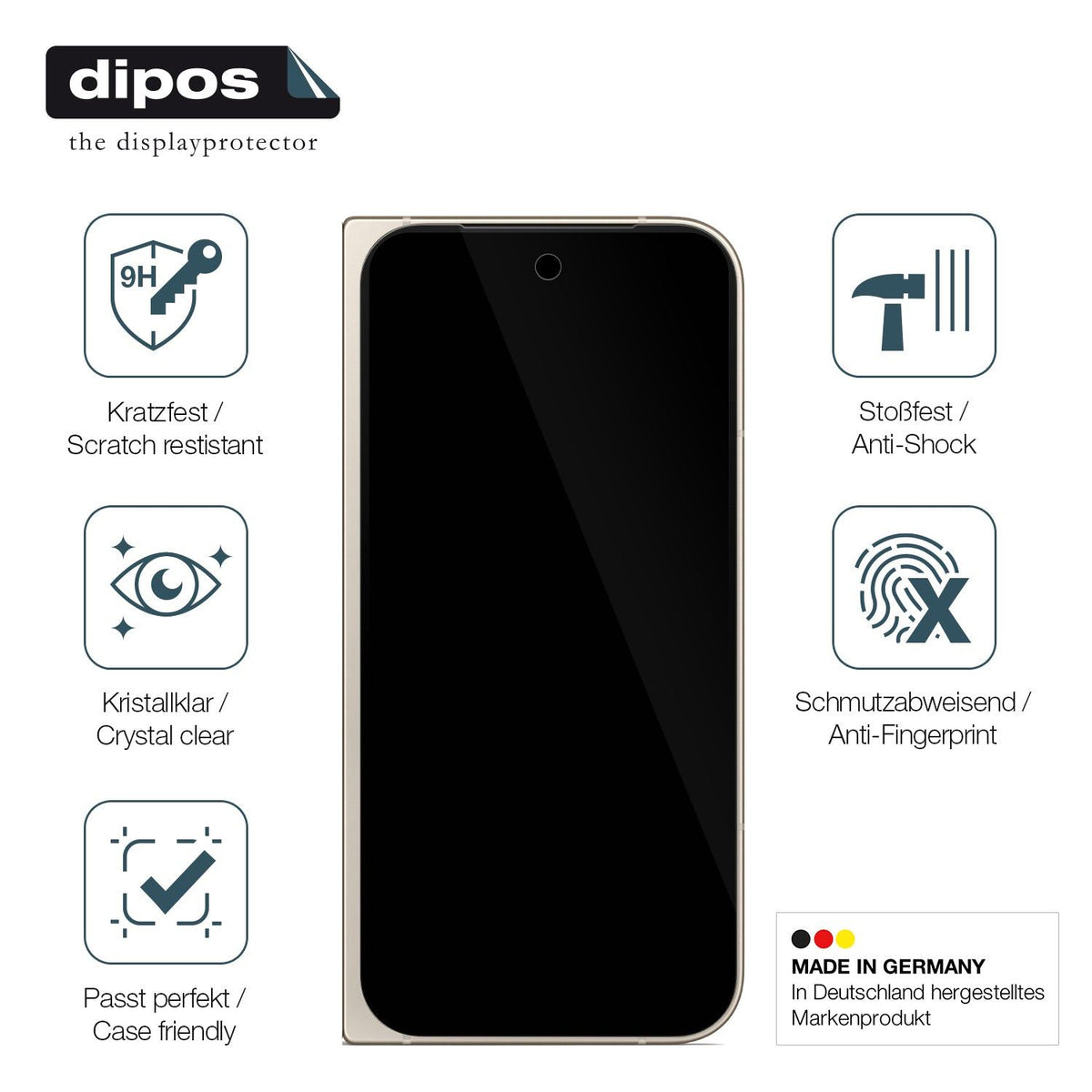 2x Screen Protector for Google Pixel 9 Pro Fold Flexible Glass 9H dipos