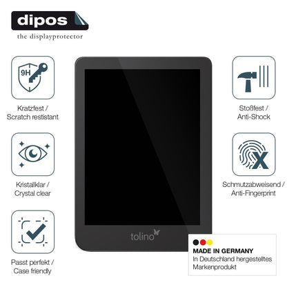 2x Screen Protector for Tolino Shine 4 / 5 Flexible Glass 9H dipos