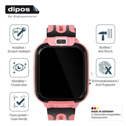 2x Screen Protector for Clleylise Kinder Smartwatch Flexible Glass 9H dipos
