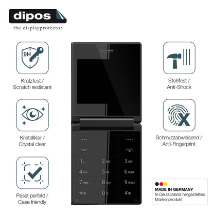 2x Screen Protector for Itel Flip One Flexible Glass 9H dipos