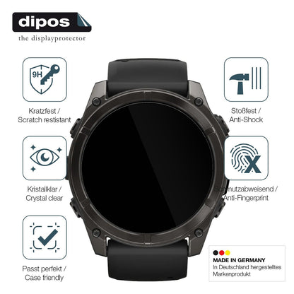 2x Screen Protector for Garmin Fenix 7x Pro 42mm Flexible Glass 9H dipos